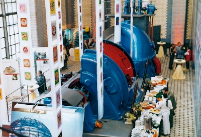 Historische Turbinenhalle des Bewag-Heizkraftwerks Moabit
